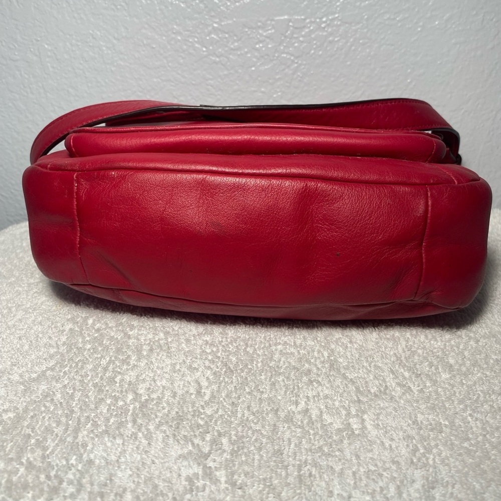 Coach Red Wine Taylor leather mini flap crossbody - Picture 4 of 12